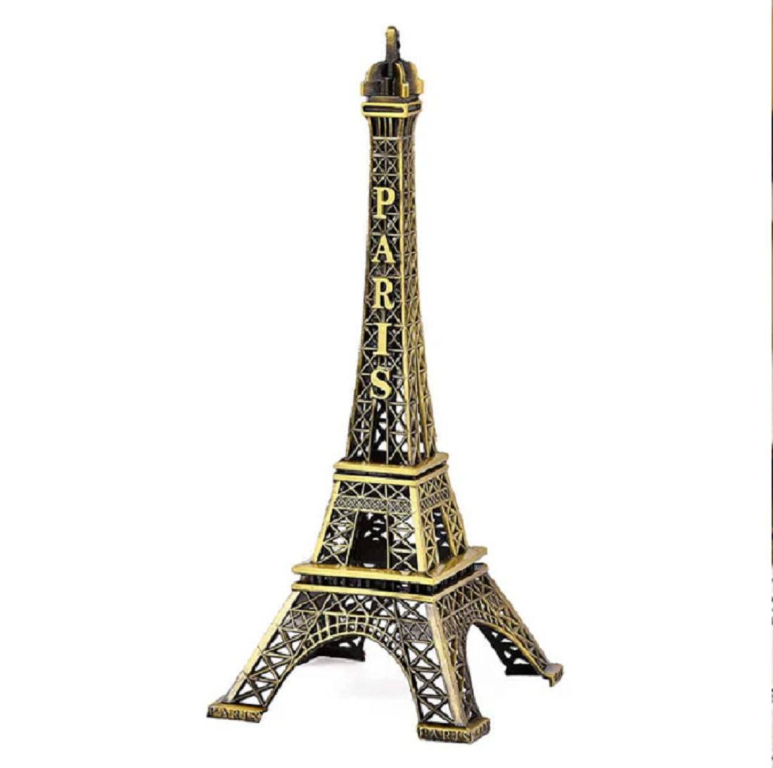 Antique Finish 3D Metal Crafts Paris Eiffel Tower Showpiece